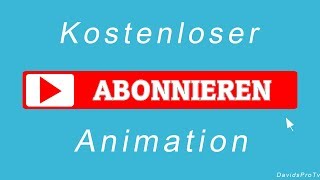 Kostenlose Abonnieren Button Animation  After Effects  DavidsProTv [upl. by Wahl]