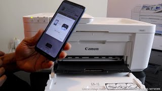 CANON PIXMA TR4551 HOW TO CONNECT SET UP WIRELESS NETWORK [upl. by Finnigan]