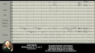 Haydn Digital Streichquartett Nr 10 opus 2  orchestriert [upl. by Pardew]