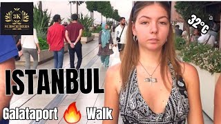 Galataport Istanbul TurkeyAugust 2023 walking Tour4K UHD 60fps [upl. by Gilbertine]