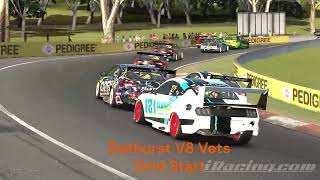 Bathurst grid start in V8 Vets of season Fun race [upl. by Linson]