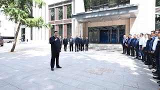 Xi inspects Shijiazhuang in north Chinas Hebei Province [upl. by Letty]