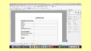 Lebenslauf mit OpenOffice [upl. by Ranson]