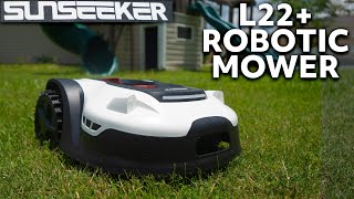 NEW Robotic Mower for Larger Lawns SUNSEEKER L22 Plus Review [upl. by Anitra]