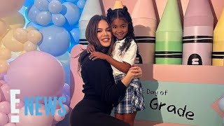 Khloe Kardashian Admits Shes Having a Really Hard Time as Daughter True Thompson Starts First Grade [upl. by Thomey]