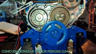 COMO SINCRONIZAR MOTOR DIESEL PERKINS 1104 [upl. by Leibarg]