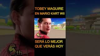 Tobey Maguire n Mario Kart tobeymaguire mario mariokart supermario racing spiderman funny xd [upl. by Akirdnuhs]