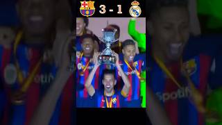 Barcelona vs Real Madrid 🔥  Spanish Super Cup🎉 football youtube shorts elclasico [upl. by Airemat]