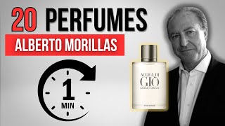 20 Perfumes de Alberto Morillas en 1 minuto [upl. by Buckingham]