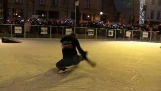 UNITEDS  Place Ste Catherine Brussels BELGIUM  Patinage Freestyle  Xtreme ice skating [upl. by Cardon]