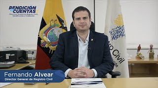 Rendición de Cuentas Dirección General de Registro Civil Identificación y Cedulación 2021 [upl. by Gnuhp607]