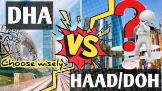 Which one is better DHA Exam Vs HAADDOH Exam Prometric Exam [upl. by Ellehcram]