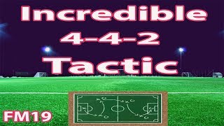 FM19 Best 442 Tactic  Football Manager 2019 [upl. by Yllehs]