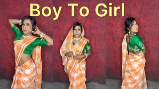 Boy To Girl Makeup Transformation Tutorial  Crossdressing At Home  How I Do Makeup amp Dressup [upl. by Atsylak]