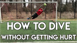 HOW TO DIVE IN SOCCER  GOALKEEPER TRAINING  DIVE WITHOUT FEAR [upl. by Fawcett297]