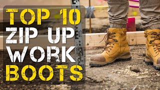 Top 10 Best Zip Up Work Boots [upl. by Yelsel]