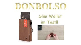 Slim Wallet Donbolso Wallety Flip im Test mit Flipcase  RFID Schutz I Smart Wallet mit Münzfach [upl. by Orella323]