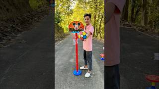 Red￼ Basketball set 🏀 Unboxing Adjustable Indoor amp Outdoor Basketball Game [upl. by Betsey]