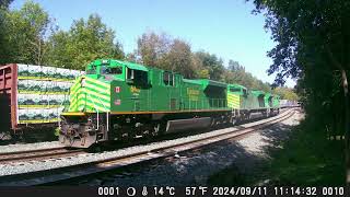 240915 North Facing Backyard Railcam [upl. by Narol26]