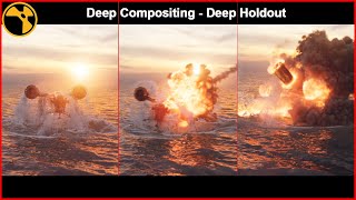 Intro to Deep Compositing  Full CG Deep Workflow in Nuke Using Deep Holdout nuke compositing [upl. by Retniw]