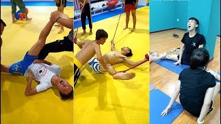 Taekwondo Splits Training Tied Up Then Stretch—Super Effective [upl. by Henn]