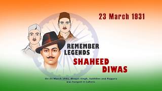 23 March Shaheed Diwas 🙏🙏  Motion Graphic of Shaheed Diwas  Whatsapp Status [upl. by Lorrac]