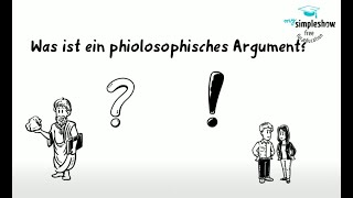 Praxis Ethik Philosophie Was ist ein philosophisches Argument [upl. by Emse]