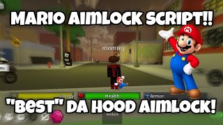 quotNewquot Da hood Mobile Aimlock Script  Mario Aimlock script  Works Android amp iOS  Tool Aimlock [upl. by Rhoads]