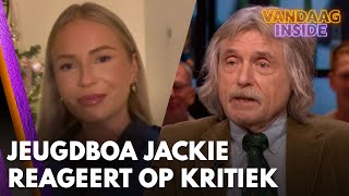 Jeugdboa Jackie heeft boodschap voor Vandaag Inside Ik heb gisteren jullie uitzending gezien [upl. by Tamaru]