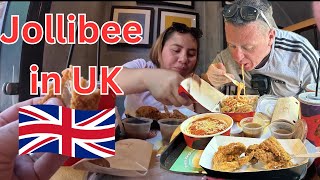 Visiting Jollibee in the UK and how it compares to the Philippines British amp Filipina Journey [upl. by Amsirac792]