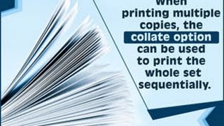 Meaning of Collate in Terms of Printing [upl. by Mauldon]