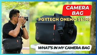 Whats In My Bag 2023  PGYTECH Onemo Sling 11L Best Camera Bag [upl. by Lordan]