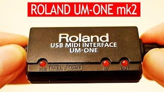 Roland UMONE mk2 tested with Roland JV1010 amp GM music [upl. by Ahsined330]