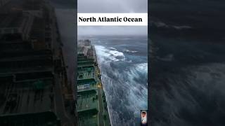 North Atlantic Ocean 🌊 nice view merchant Navy shorts shiplife trending [upl. by Aenotna]