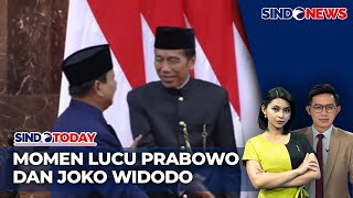 Momen Lucu Prabowo dan Jokowi di Pelantikan Presiden  Sindo Today 2110 [upl. by Eelyek]