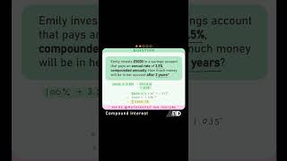 Calculate repeated PERCENTAGE CHANGE math maths mathsshorts mathshorts mathstricks mathtricks [upl. by Eanar]