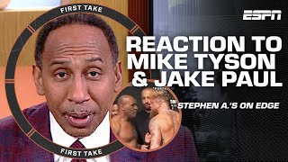 First Take reacts to Mike Tyson slapping Jake Paul 🚨 TYSON MEANS BUSINESS  Ryan Clark [upl. by Broome]