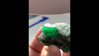 Emerald specimen 69 grams WhatsApp 923459075280 fyp foryou shorts rubystone gemstone crystals [upl. by Harlamert]