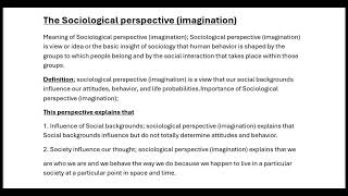 Key termsSocial ProblemsSociological IssuesSociological Perspectives notes sociology [upl. by Ramedlaw]