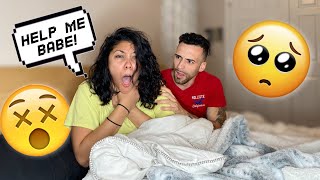 CHOKING IN MY SLEEP Prank On My Boyfriend CUTE REACTION [upl. by Parcel]