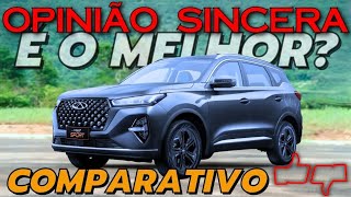 Tiggo 7 Sport é o MELHOR SUV Comparativo com Toyota Corolla Cross Jeep Compass e VW Taos VALE [upl. by Sherfield881]