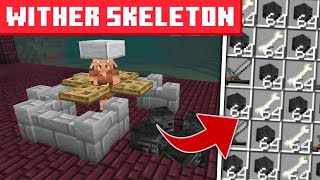 Fast amp Easy Automatic Wither Skeleton Farm Tutorial for Minecraft PE 121 [upl. by Dilan]