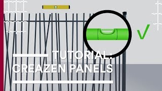 How to install CreaZen decorative panel  Betafence [upl. by Alekram880]