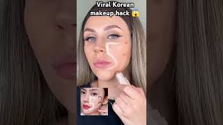 Viral Korean makeup hack😱 subscribe for more youtubeshorts shortsfeed ytshorts fyp shortsviral [upl. by Drofnelg]