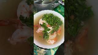 Shrimp Soup villagefood villagelife food cooking foodpreparation cookingfood yummyfood yummy [upl. by Adnawed]