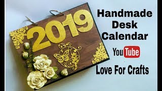 How to Make Desk Calendar  Handmade Photo Desk Calendar [upl. by Zorina]