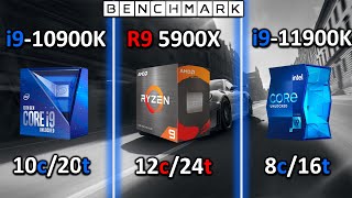 Intel i910900k vs Ryzen 5900X vs i911900K  Test in 8 Games  Which is the BEST [upl. by Uda]