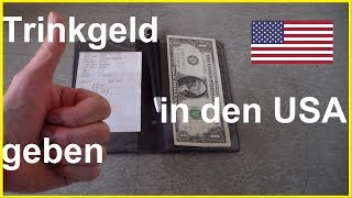 Trinkgeld geben in den USA  Trinkgeld Amerika  TIP in USA  How much to tip in USA [upl. by Aitak]