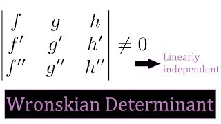 7 Wronskian Determinant  Dissecting Differential Equations [upl. by Stesha457]