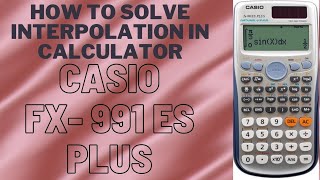 interpolation How to solve the interpolation in Calculator। Casio fx991ES PLUS । Easy Method [upl. by Valle]